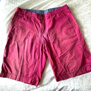 Men's 1901 red khaki shorts